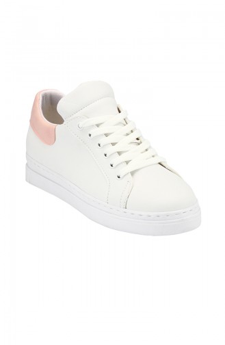 Sneakers Ayakkabı 5032-18 Beyaz Pudra