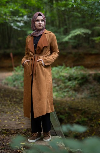 Zimtfarbig Trench Coats Models 2013-02