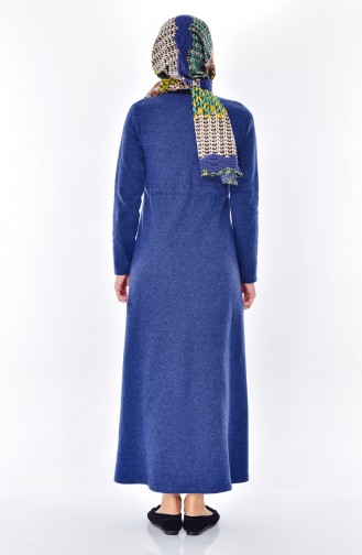 Indigo Hijab Dress 2029-02