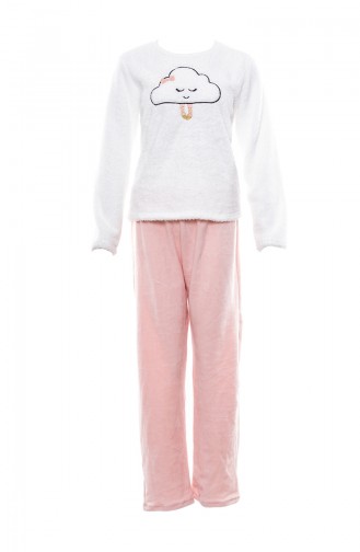 Embroidered Women´s Pajamas Suit MLB1027-01 Pink 1027-01