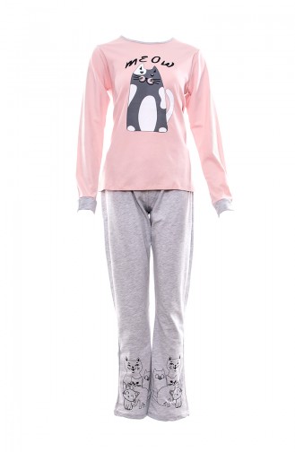 Printed Women´s Pajamas Suit MLB1028-01 Gray 1028-01