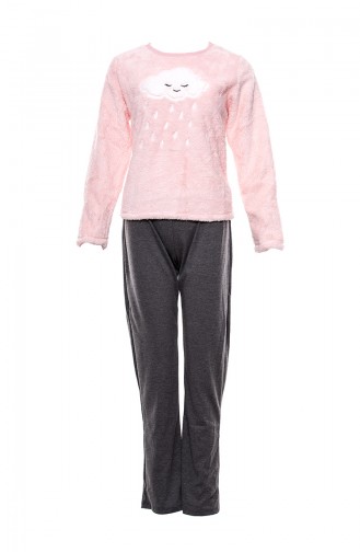 Embroidered Women´s Pajamas Suit MLB1030-01 Pink 1030-01