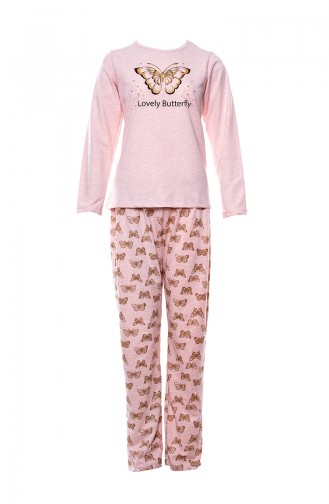 Patterned Women´s Pajamas Suit MLB1036-01 Pink 1036-01