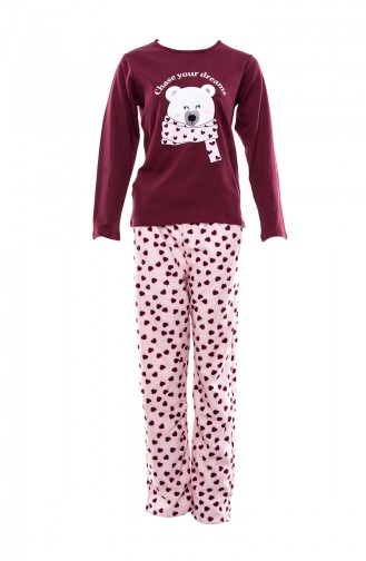 Printed Women´s 2 Pcs Pajamas Suit  MLB1046-01Cherr 1046-01