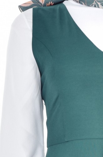 TUBANUR Cup Gilet Dress 2986-08 Emerald Green 2986-08