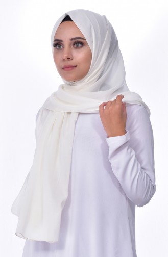 Plain Cotton Shawl 60065-21 Light Beige 21