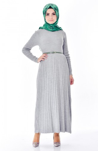 Grau Hijab Kleider 0597-05