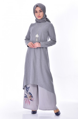 Necklace Tunic 2034 -02 Gray 2034 -02