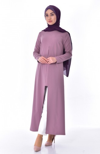 Asymmetric Tunic Trousers Double Suit 1006-05 Dried Rose 1006-05