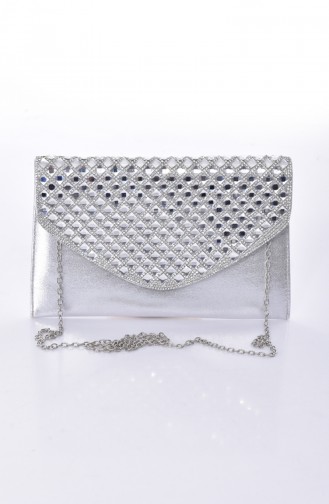 Silver Gray Portfolio Hand Bag 0499-03