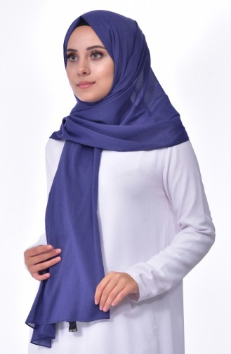 Plain Cotton Shawl 60065-18 Indigo 18