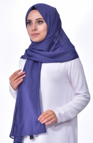 Plain Cotton Shawl 60065-18 Indigo 18