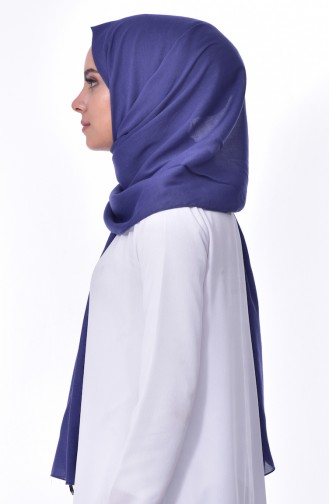 Plain Cotton Shawl 60065-18 Indigo 18