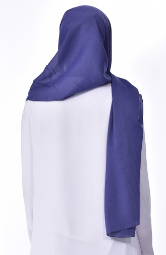 Plain Cotton Shawl 60065-18 Indigo 18