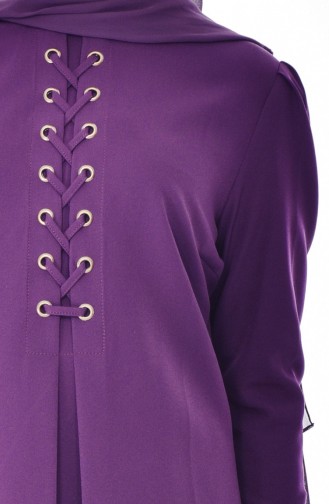 Asymmetric Tunic Trousers Double Suit 1004-04 Dark Purple 1004-04