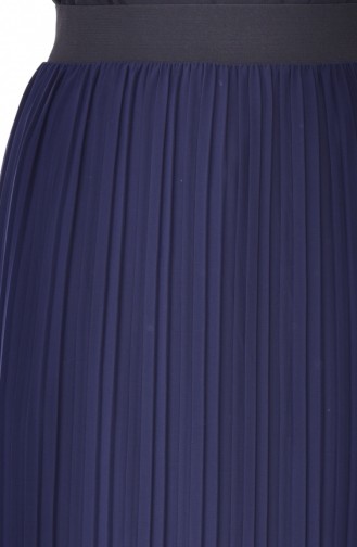 Pleated Skirt  5026-09 Navy Blue 5026-09