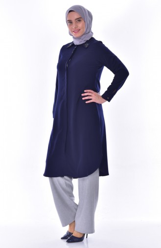 Navy Blue Tuniek 4012-02