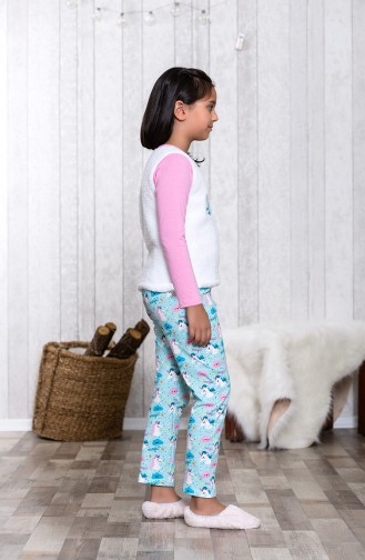 Embroidered Children´s Pajamas Set MLB3004-01 Pinkk 3004-01