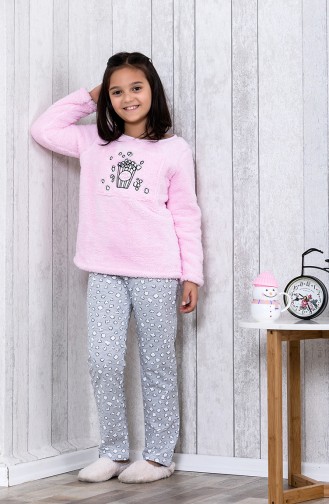 Ensemble Pyjama Imprimé Pour Enfant MLB3008-01 Rose 3008-01