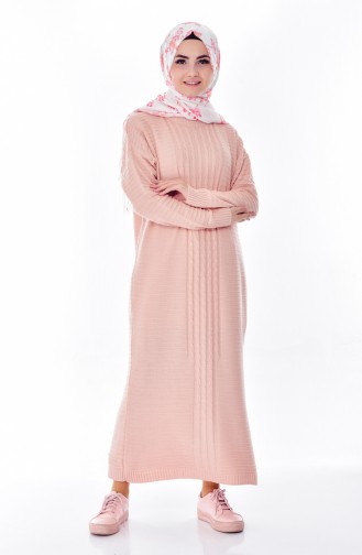 Powder Hijab Dress 9090-02