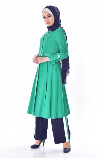 Cape a Ceinture Col Officier 1076-01 Vert 1076-01