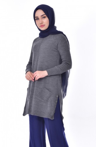 Tricot Pocket Tunic 0251-05 Anthracite 0251-05