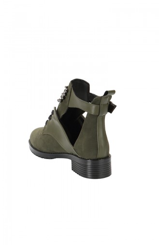 Khaki Boots-booties 3772-01