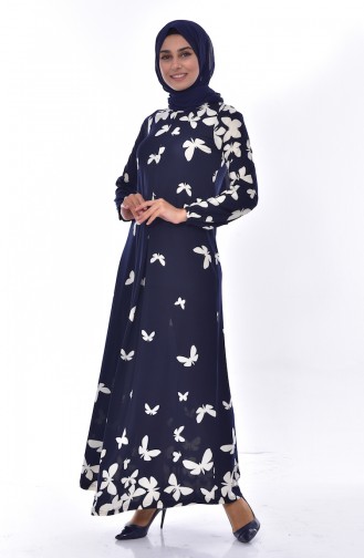 Robe Hijab Bleu Marine 7061-01
