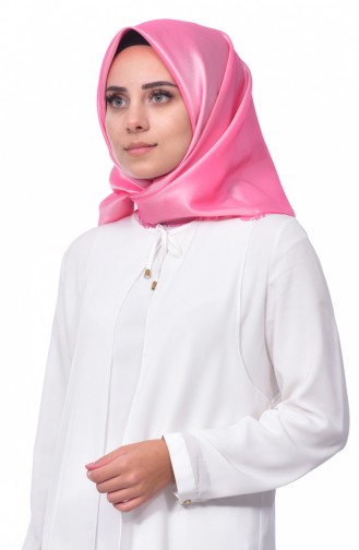 Düz Tafta Eşarp 901370-12 Pembe