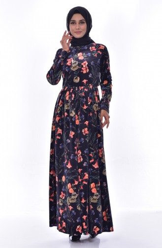 Black Hijab Dress 6461A-01
