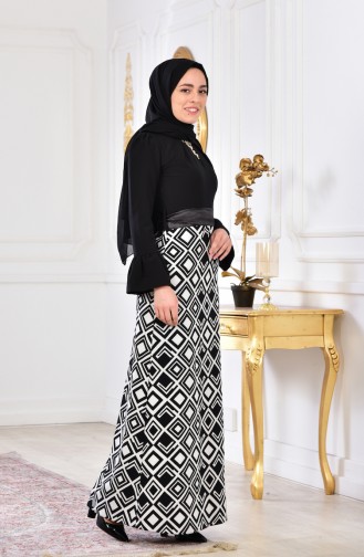 Robe avec Collier 2139-02 Noir 2139-02