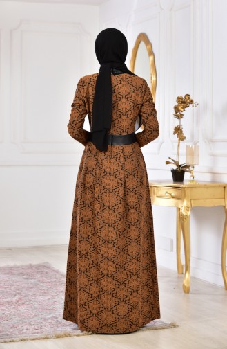 Robe Jacquard 1617-01 Tabac 1617-01