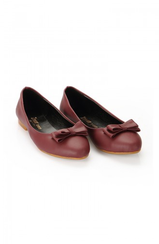 Ballerine Pour Femme 3740-03 Bordeaux 3740-03