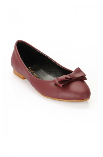 Ballerine Pour Femme 3740-03 Bordeaux 3740-03