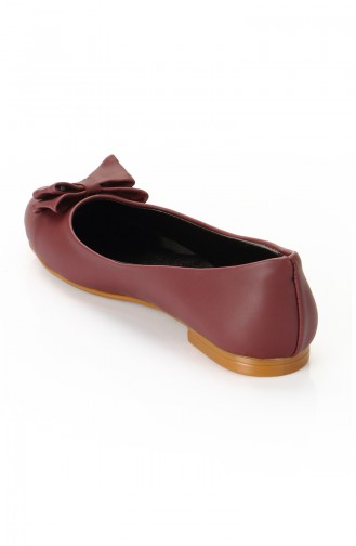 Ballerine Pour Femme 3740-03 Bordeaux 3740-03