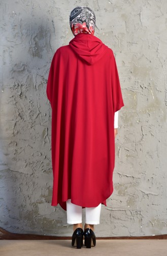 Claret Red Poncho 1321-08