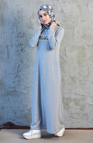 Hooded Sports Dress 8253-04 Gray 8253-04