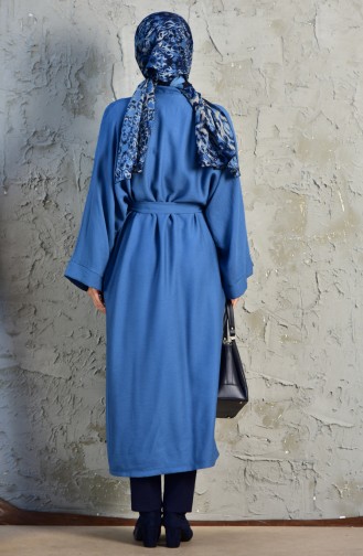 Belted Abaya 1143-02 Indigo 1143-02