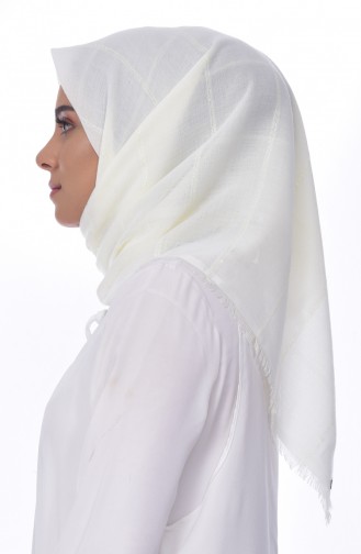 Cream Smart Scarf 01