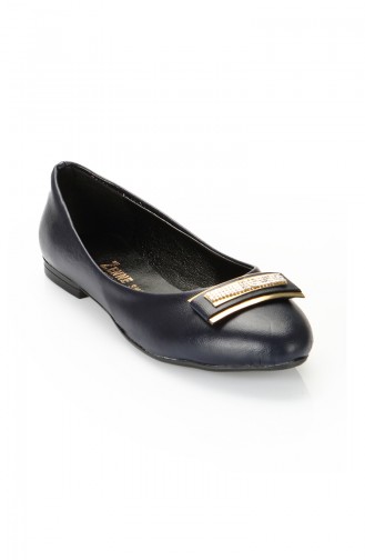 Women´s Flat Shoes Ballerina 3730-05 Navy Blue 3730-05