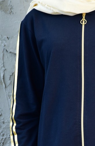 Zippered Tracksuit Suit 18052-03 Navy 18052-03