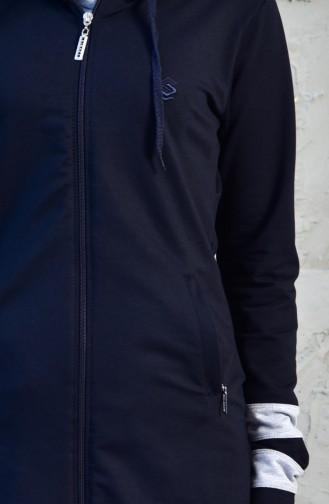 Hooded Tracksuit  02843-02 Navy Blue 02843-02