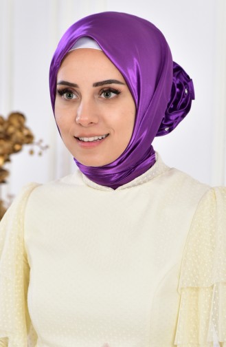 Lila Praktischer Turban 440005-01