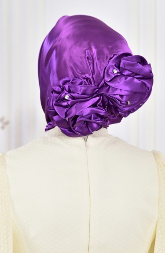 Purple Ready to Wear Turban 440005-01