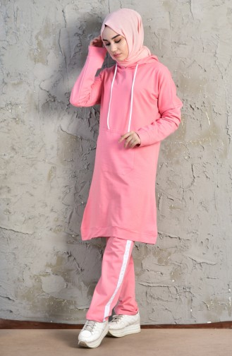 Hooded Tracksuit Suit 18046-10 Powder 18046-10