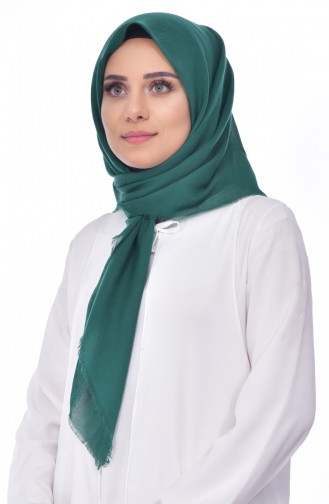 Cotton Akıllı Eşarp 901376-11 Zümrüt Yeşili