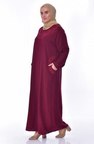 Robe Bordée Grande Taille 99164-01 Bordeaux 99164-01