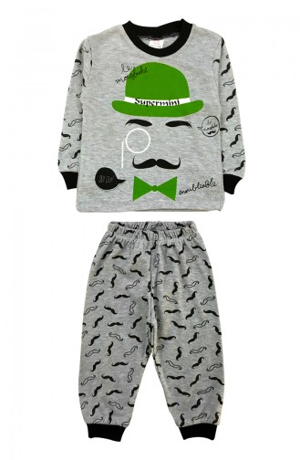 Children´s Pajamas Set A7098-01 Green 7098-01