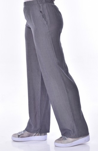 Striped Crepe Trousers 24544-05 Gray 24544-05