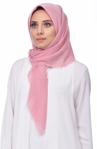 Cotton Akıllı Eşarp 901376-01 Koyu Pudra